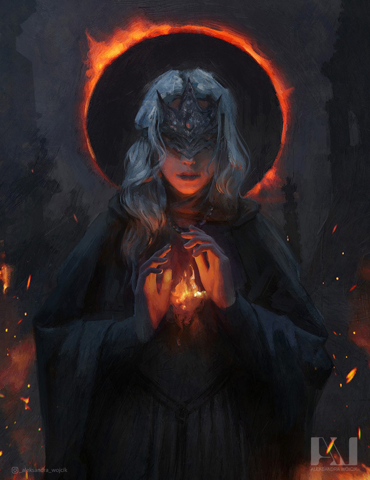 Fire Keeper - illustration by Aleksandra Wojcik