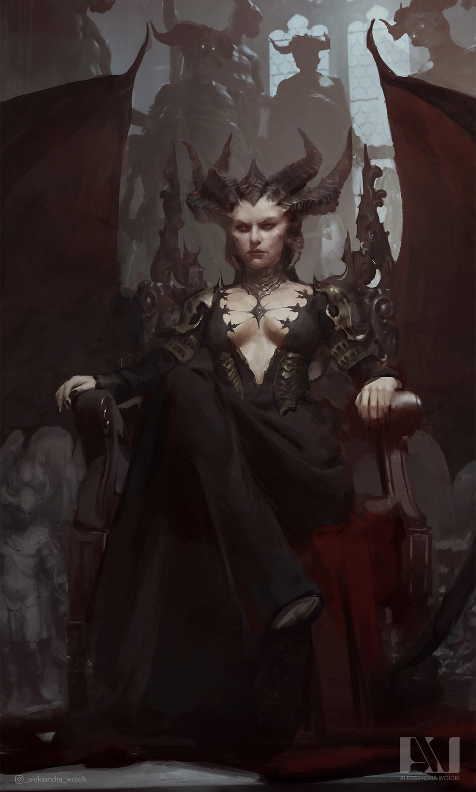 Lilith - illustration by Aleksandra Wojcik